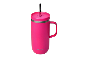 Insulated Stainless Steel Cold Cup With Handle – Magenta 600ml