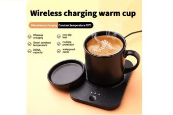 Tea Coffee Ceramic Mug Cup Warmer 350ml (black color)
