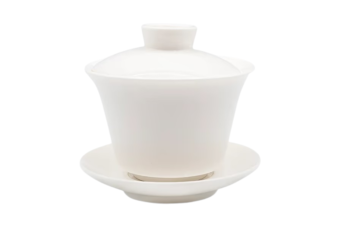 High Dehua Porcelain Gaiwan with Central Lid Knob, 150 ml.