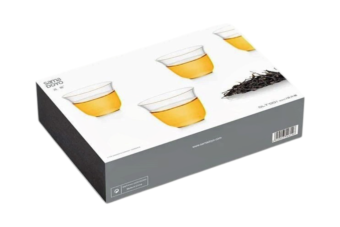 Glass Chinese Gongfu Tea Cup Set, 6 Cups 50ml