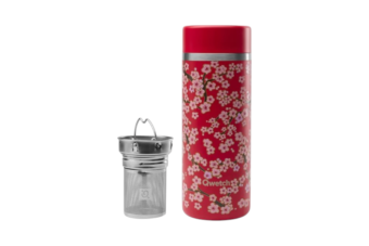 Insulated Teamug Flowers Red 400ml