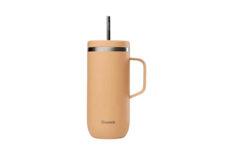 Insulated Cold Cup with Handle Pastel Apricot, 600ml