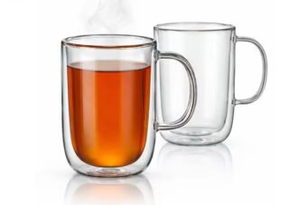 Sirius Double Wall Glass Mugs, Set of 2