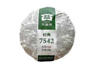 Raw Pu Erh Tea 2022 Dayi 7542, 150g