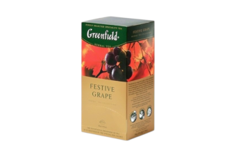 Herbal tea "Greenfield" festive grape 25 tea bags
