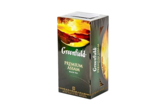 Tee "Greenfield" black Premium Assam 25Stx2g